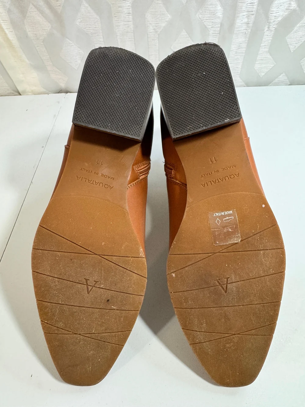 Aquatalia Tan Leather Chukka Boots